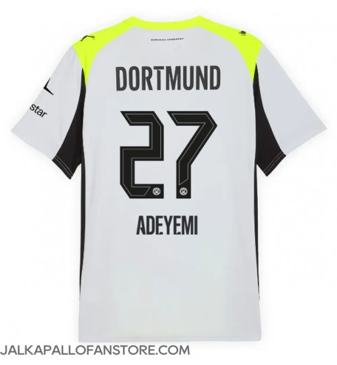Borussia Dortmund Karim Adeyemi #27 Vieraspaita 2025-26 Lyhythihainen Borussia Dortmund Karim Adeyemi #27 Vieraspaita 2025-26 Lyhythihainen